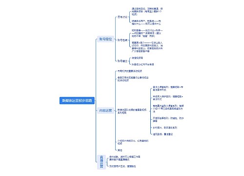 新媒体运营初步思路