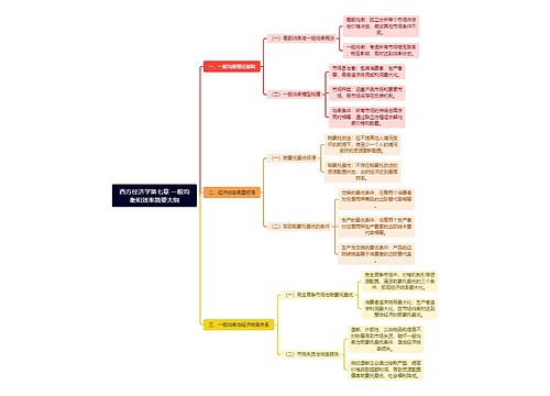 西方经济学第七章 一般均衡和效率简要大纲
