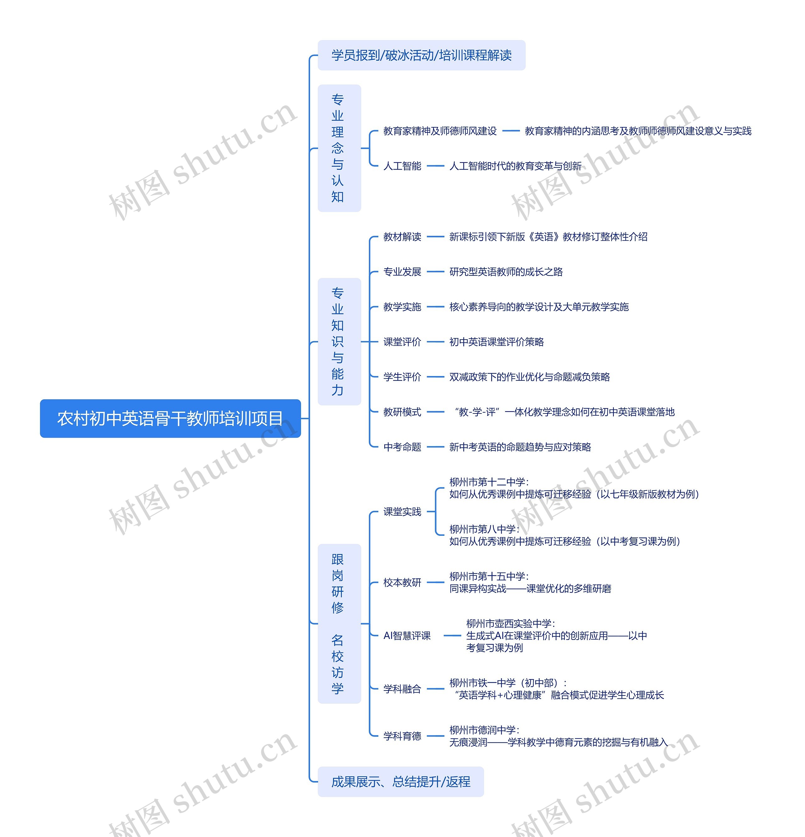 农村初中英语骨干教师培训项目