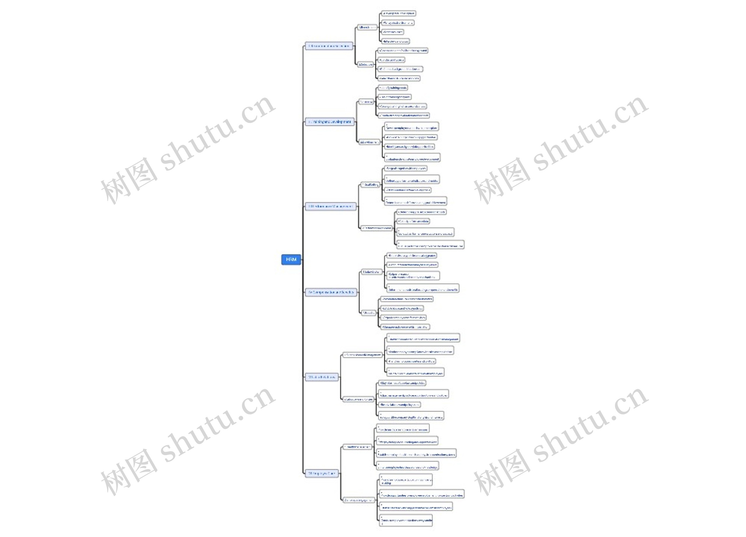 HRM思维导图高清图 HRM思维导图