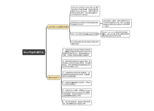 linux中gdm是什么思维导图