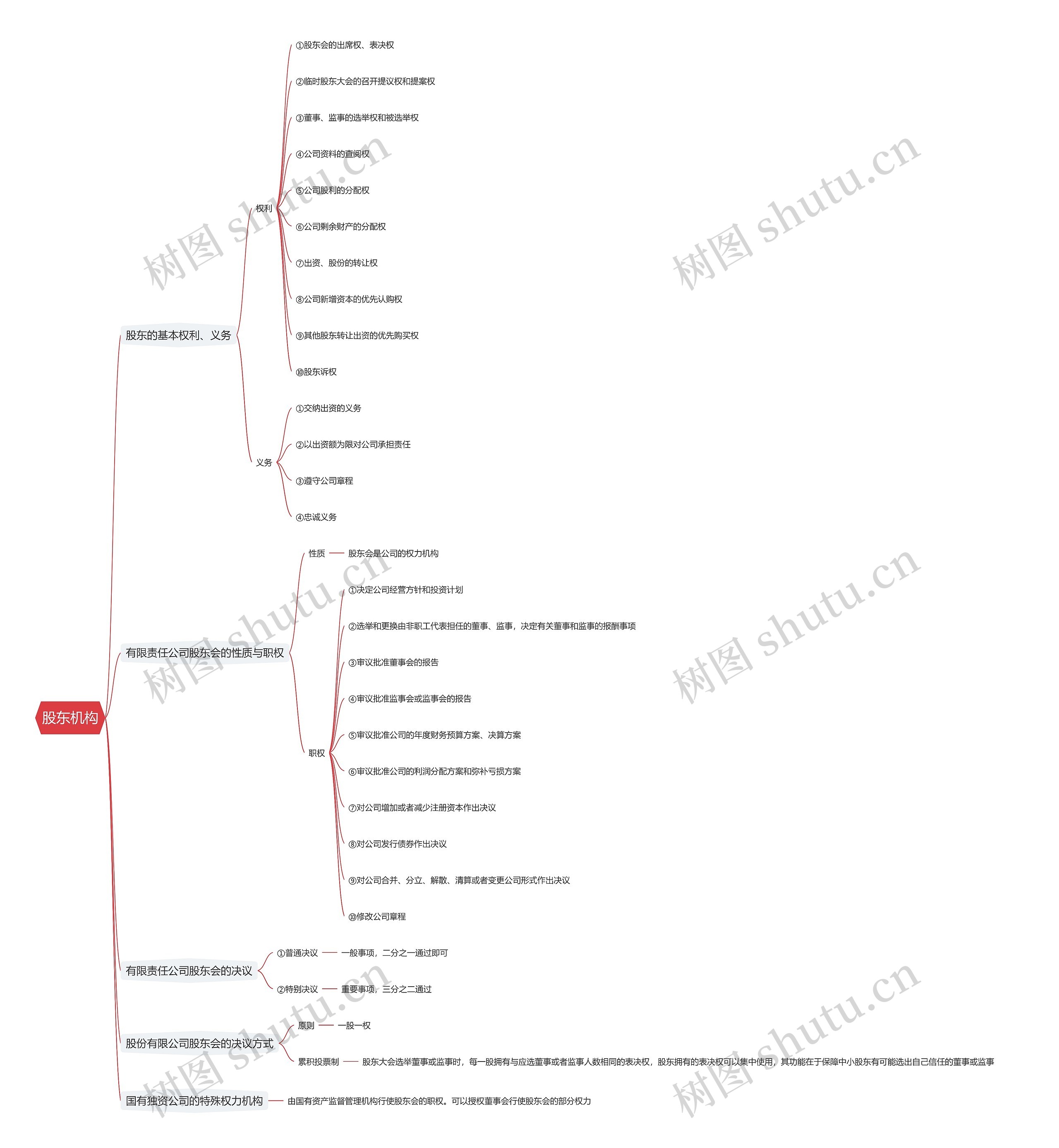 股东机构思维导图_编号t2446033-TreeMind树图
