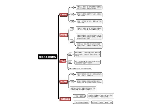 排毒养生瑜伽教程思维导图
