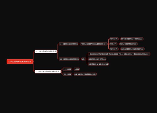 大学生品德形成发展的过程思维导图