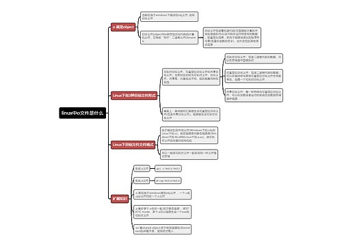 linux中o文件是什么思维导图