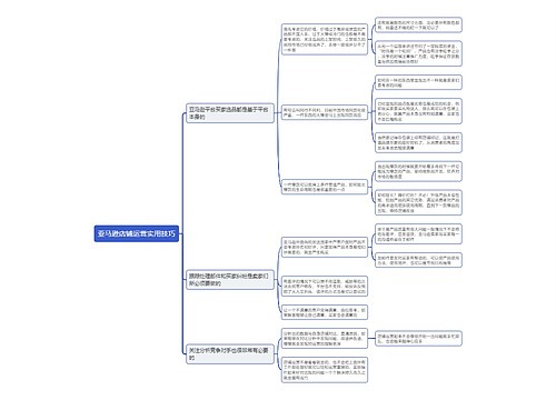 亚马逊店铺运营实用技巧思维导图