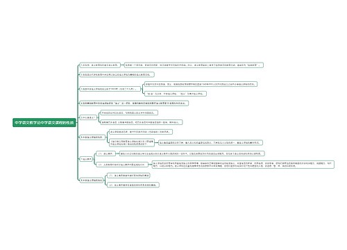 中学语文教学论中学语文课程的性质思维导图