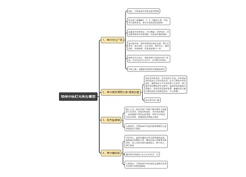 常州中秋灯光秀在哪里思维导图