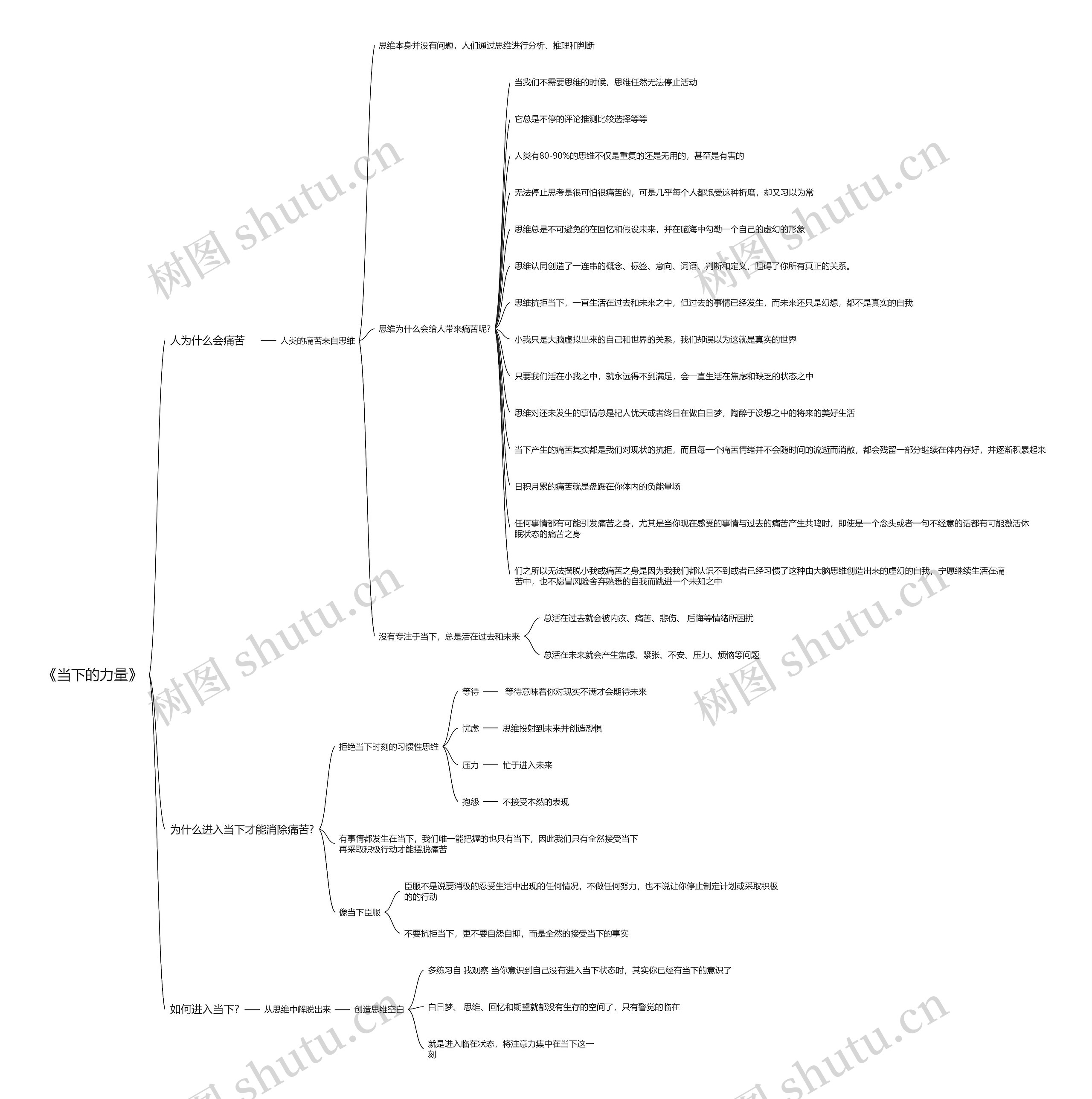 《当下的力量》思维导图