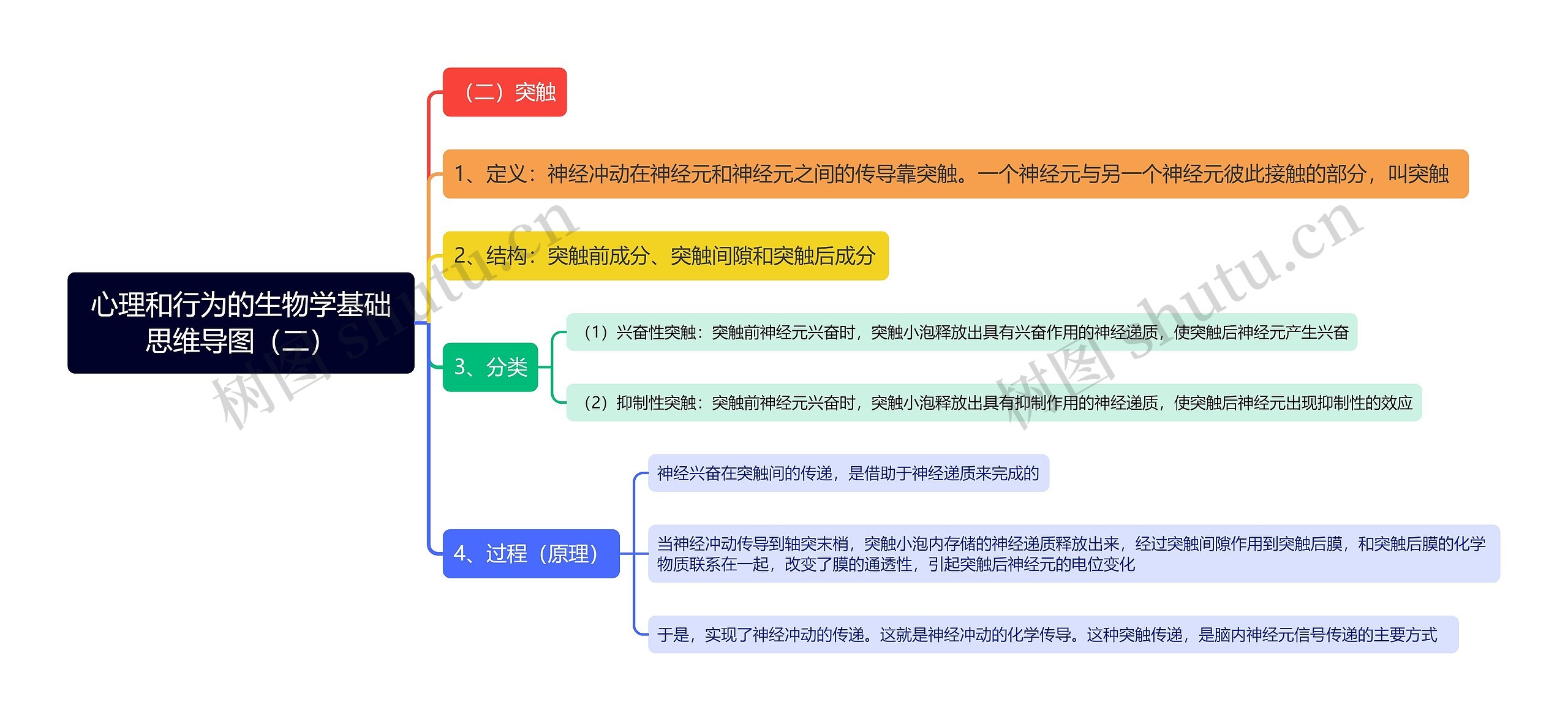 心理和行为的生物学基础思维导图（二）