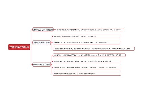 按摩洗澡注意事项