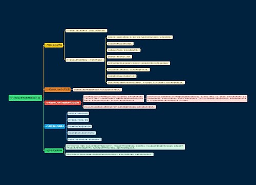 会计知识点专用发票的开具思维导图