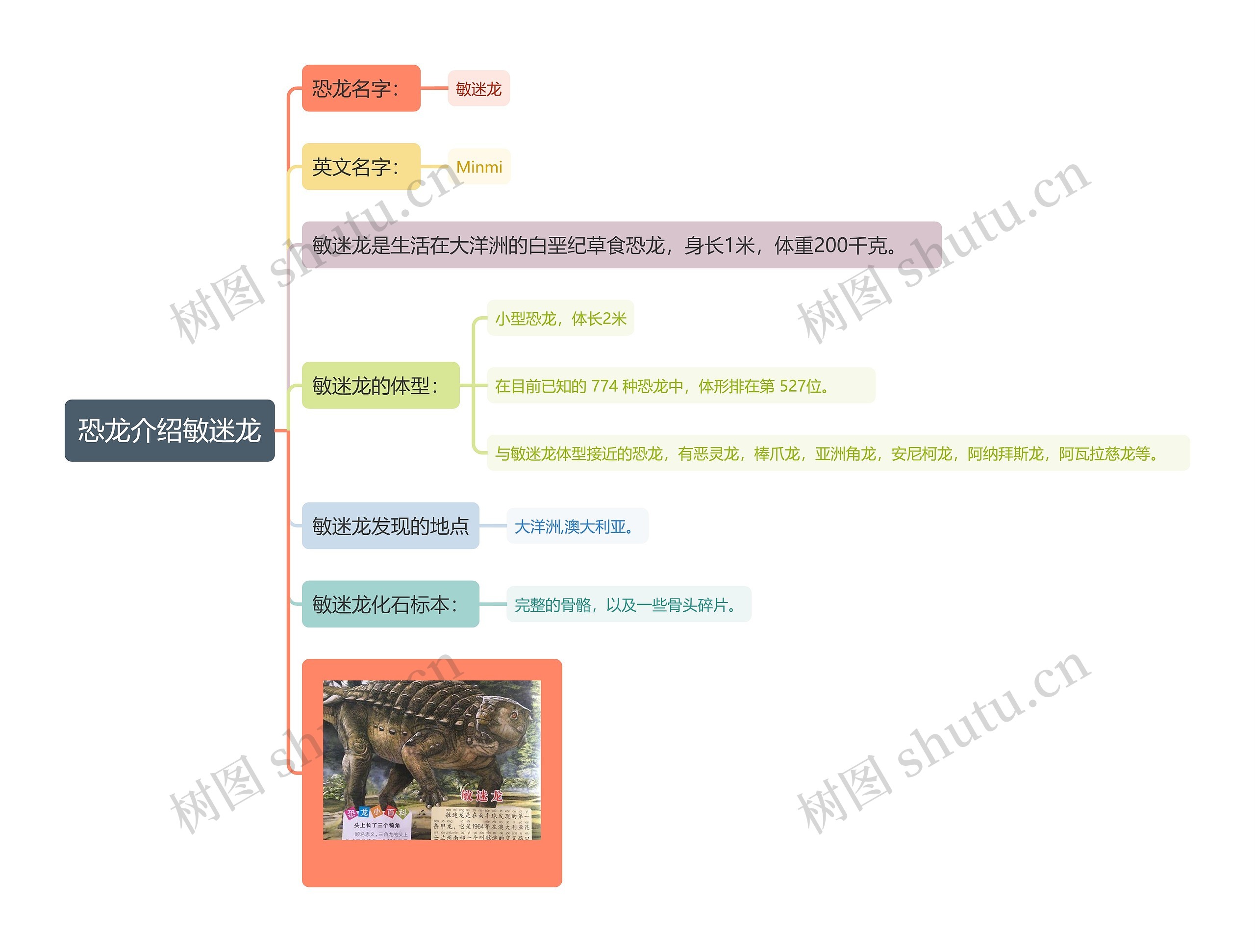 恐龙介绍敏迷龙