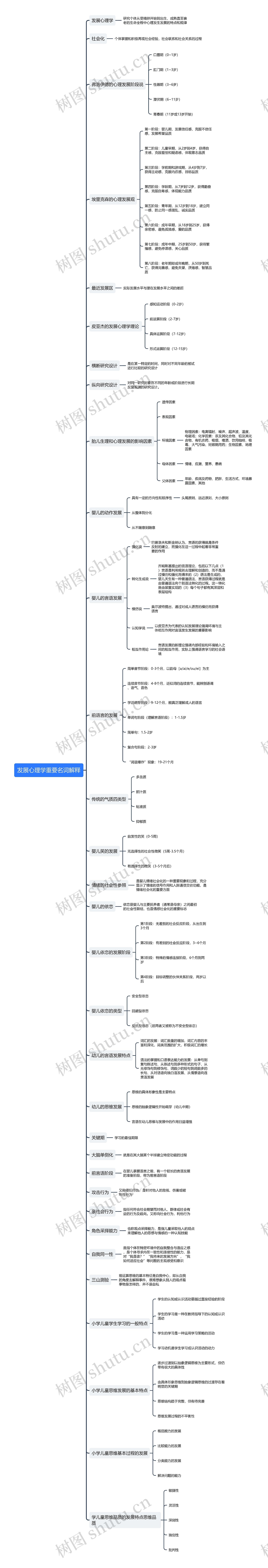 发展心理学名解思维导图