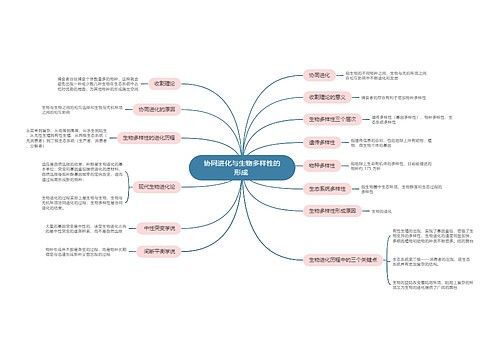 生物必修二  协同进化与生物多样性的形成 