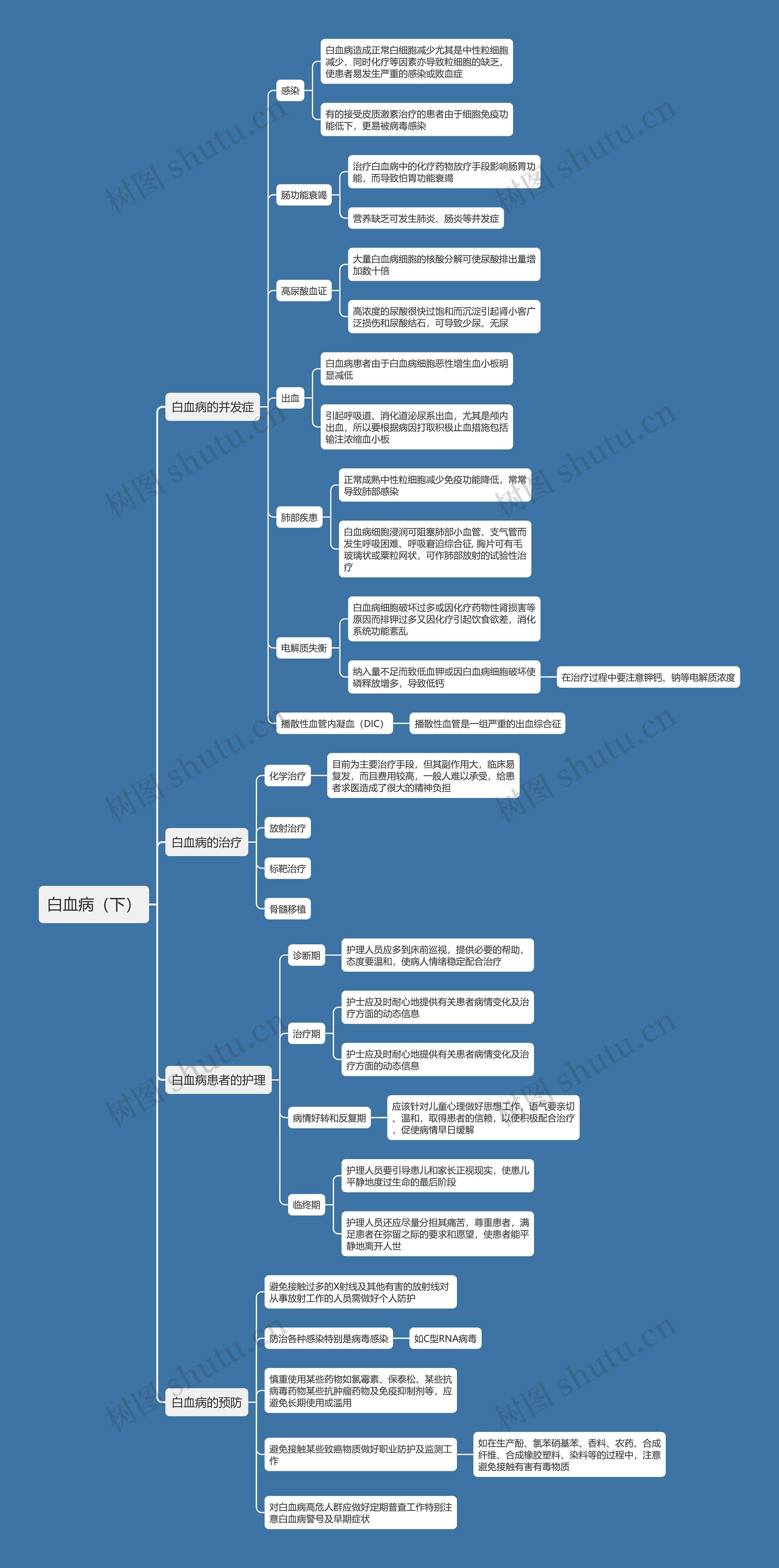 白血病（下）思维导图