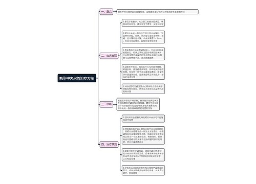 畸形中央尖的治疗方法