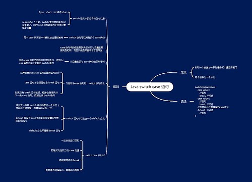 Java switch case 语句