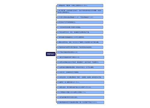 中医考点知识点3
