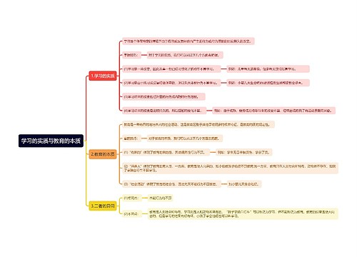 学习的实质与教育的本质思维导图