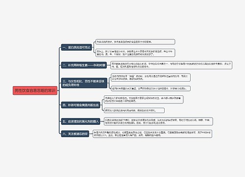 男性饮食容易忽略的常识