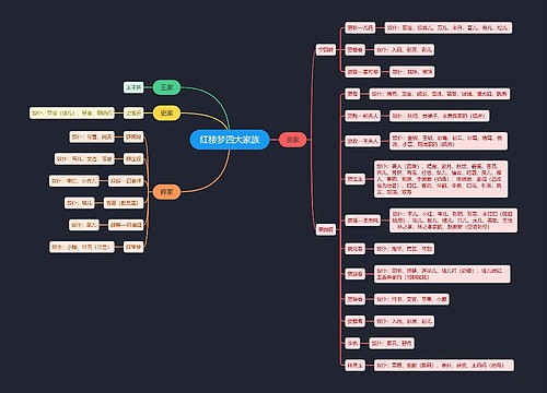 红楼梦四大家族思维导图思维导图