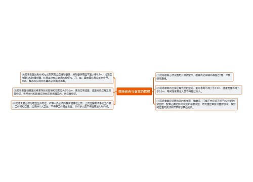 现场宿舍与食堂的管理