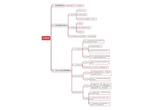 刑法中共同犯罪思维导图