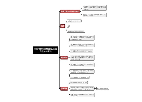 linux文件夹复制怎么实现目录结构不变思维导图