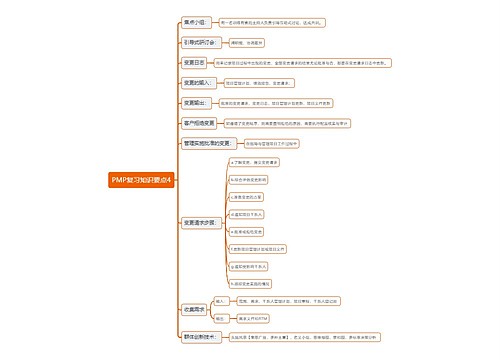 PMP复习知识要点思维导图4