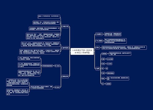 八年级语文下册《己亥杂诗·其五》思维导图