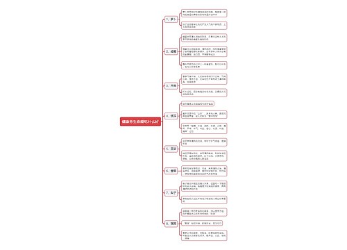 健康养生春燥吃什么好思维导图