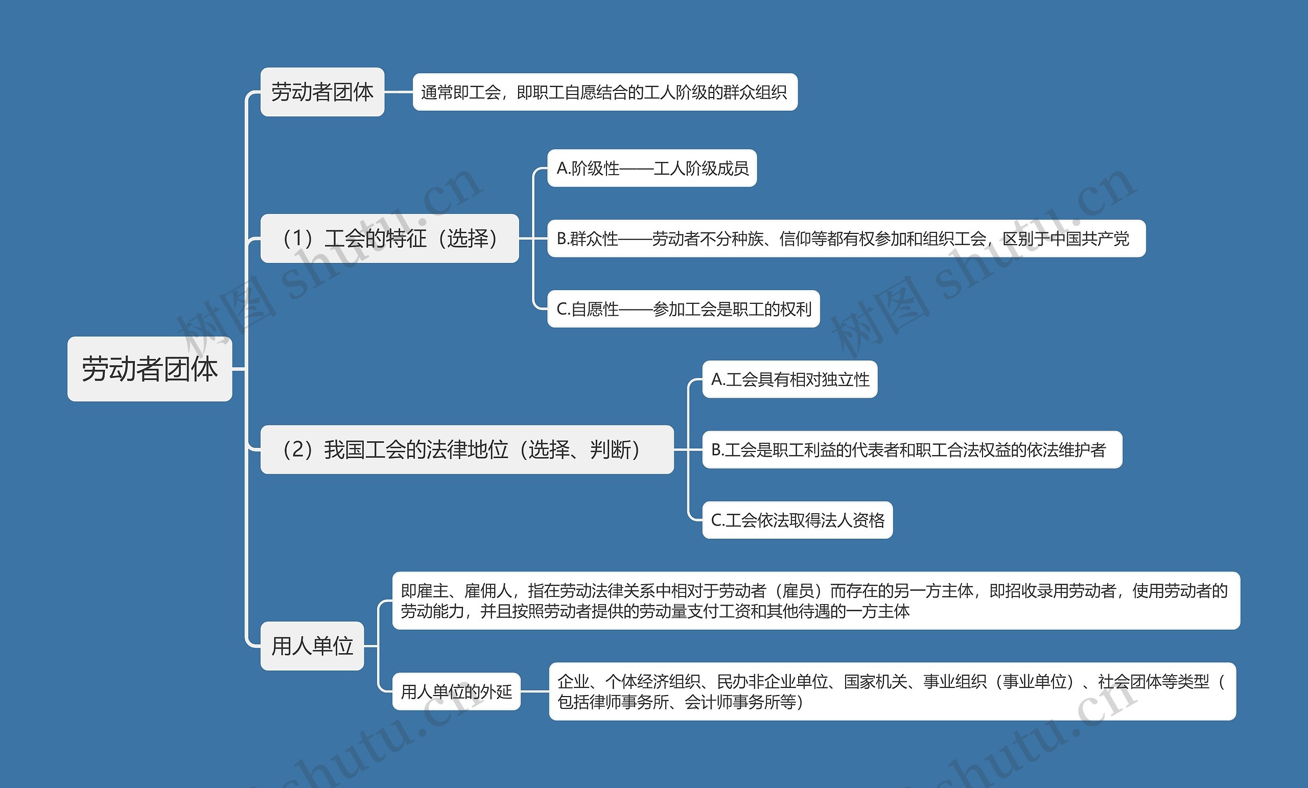 劳动者团体思维导图