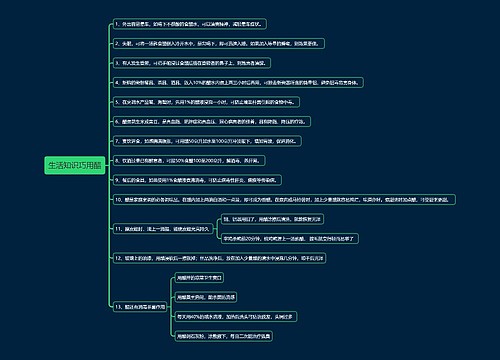 生活知识巧用醋思维导图