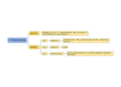 STP模型思维模型思维导图