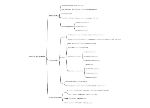 协作项目团队思维导图