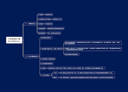 工商管理第七章技术创新的含义思维导图