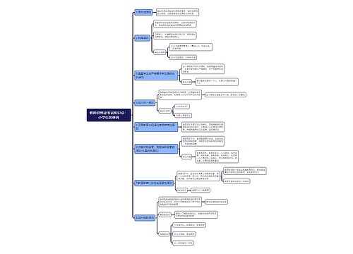 教资重点：小学生的德育思维导图