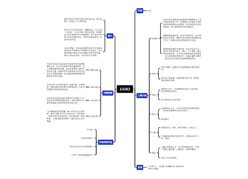 《活着》思维导图
