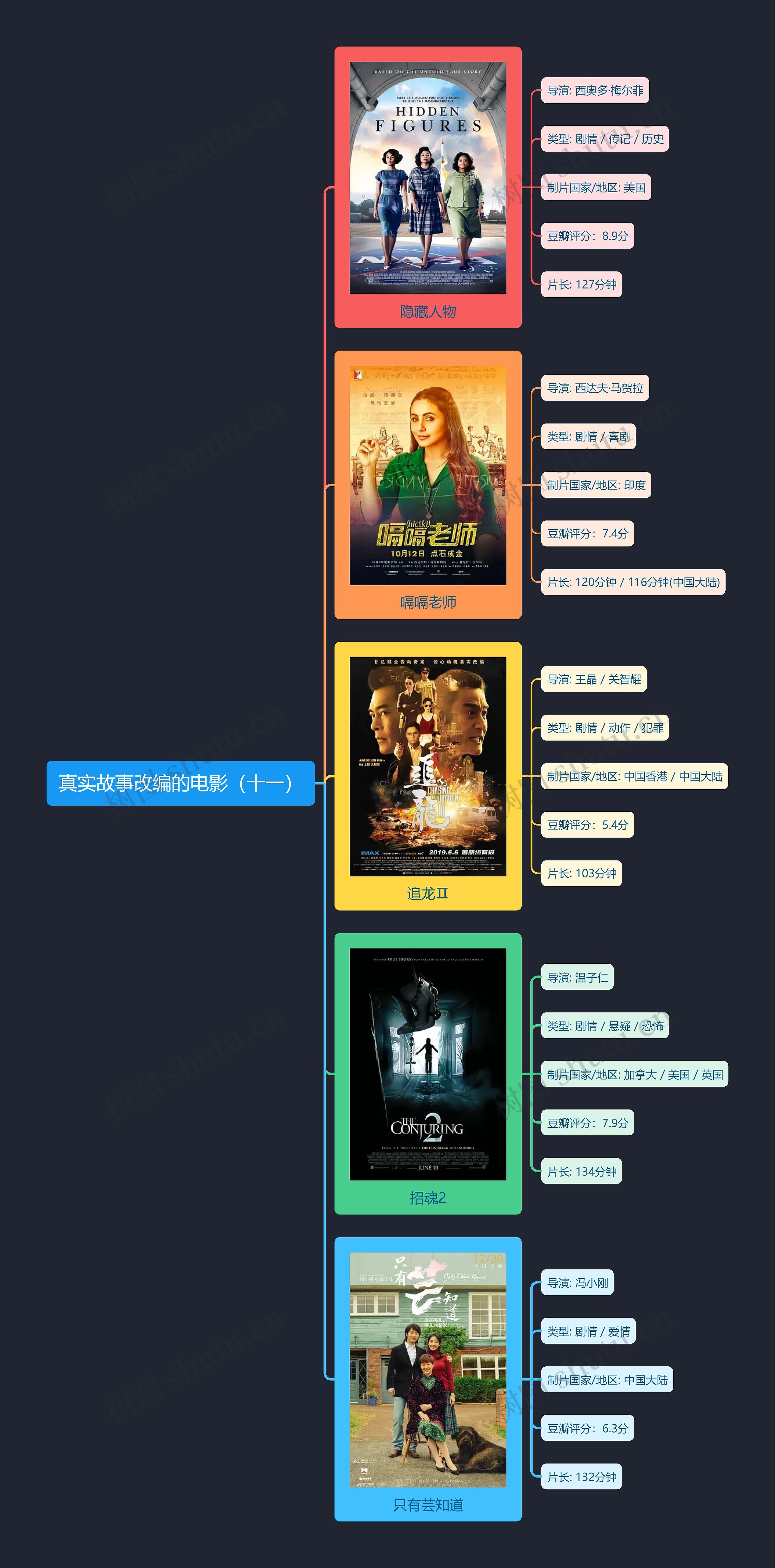 真实故事改编的电影（十一）思维导图