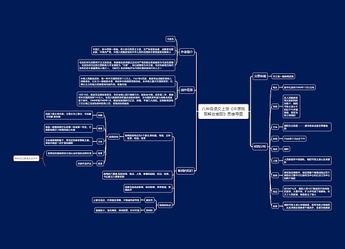八年级语文上册《中原我军解放南阳》思维导图