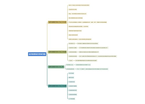 指导管理项目思维导图