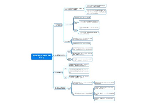牙拔除术中并发症及其防治（2）思维导图