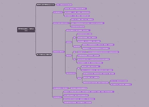 高中政治必修三：知识点（八）思维导图