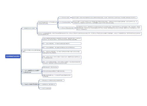 毛中特知识点总结4思维导图