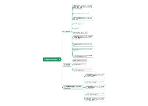 个人所得税的税收优惠思维导图