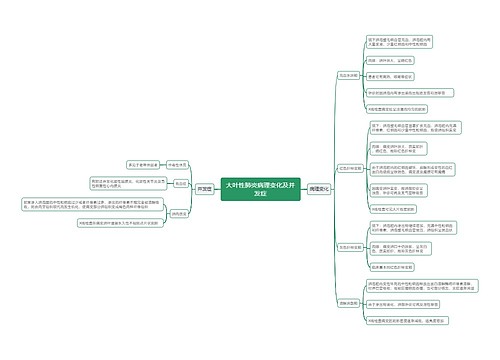 大叶性肺炎病理变化及并发症思维导图
