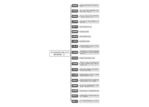 贬义易被误用为褒义的成语思维导图（二）思维导图