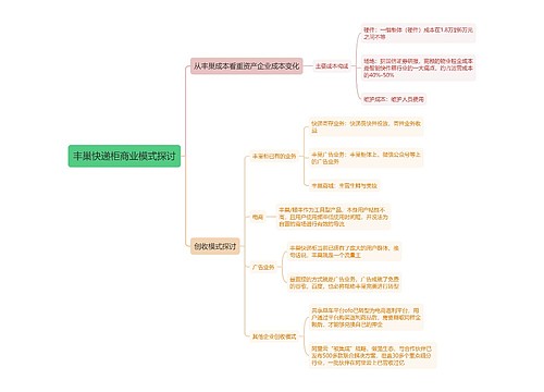 丰巢快递柜商业模式探讨