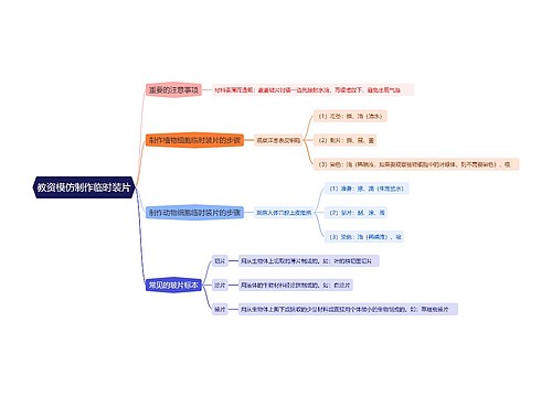 教资模仿制作临时装片思维导图